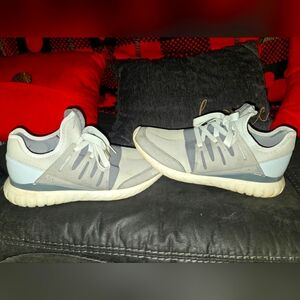 Adidas Originals MI Tubular Radial, BA7379, Gray, Mens Running Shoes, Size 11